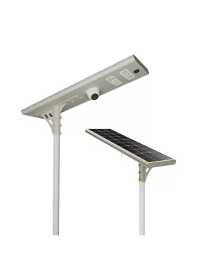Luz de calle solar todo en uno con CCTV