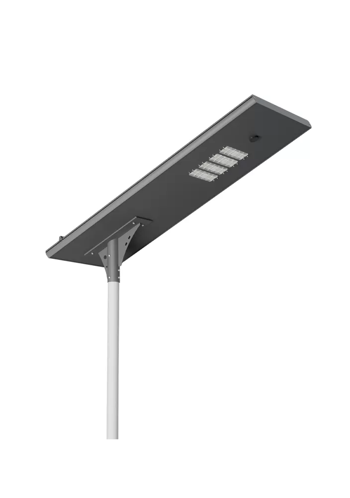 Luz de calle solar todo en uno de limpieza automática