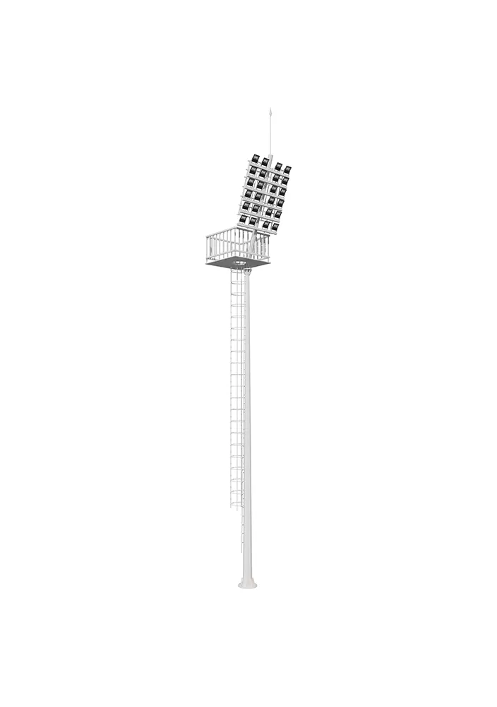 Alto mástil con precio de escalera de jaula de seguridad