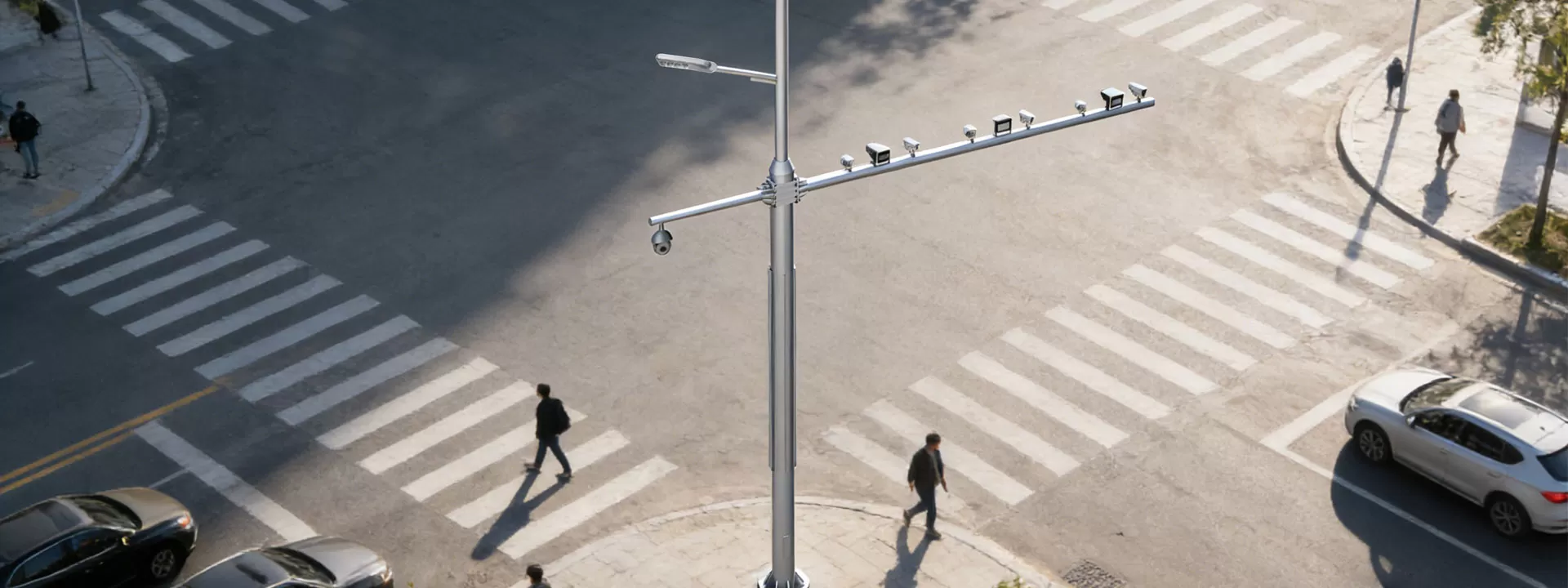 ¿Cómo mantener postes de luz de calle con CCTV?