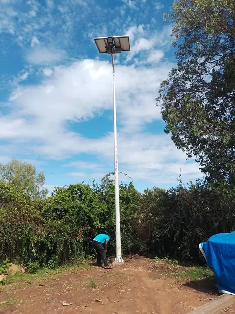 Caso OEM internacional del aeropuerto de Abuja de luces de calle solares inteligentes