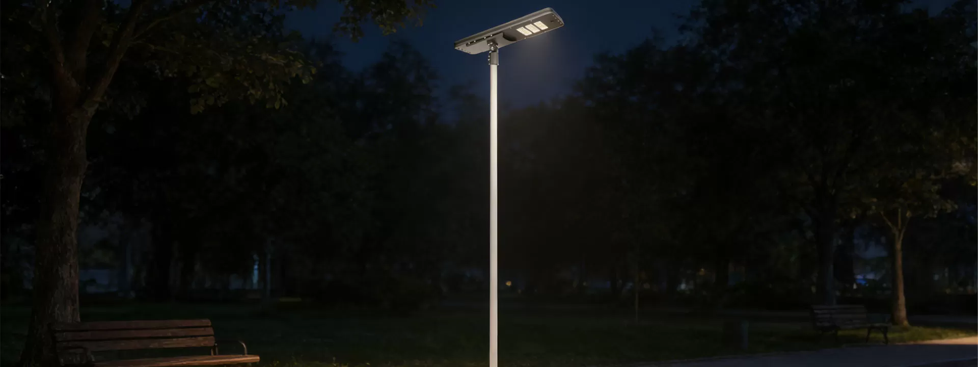 Aplicaciones del producto de la luz de calle solar todo en uno de control inteligente