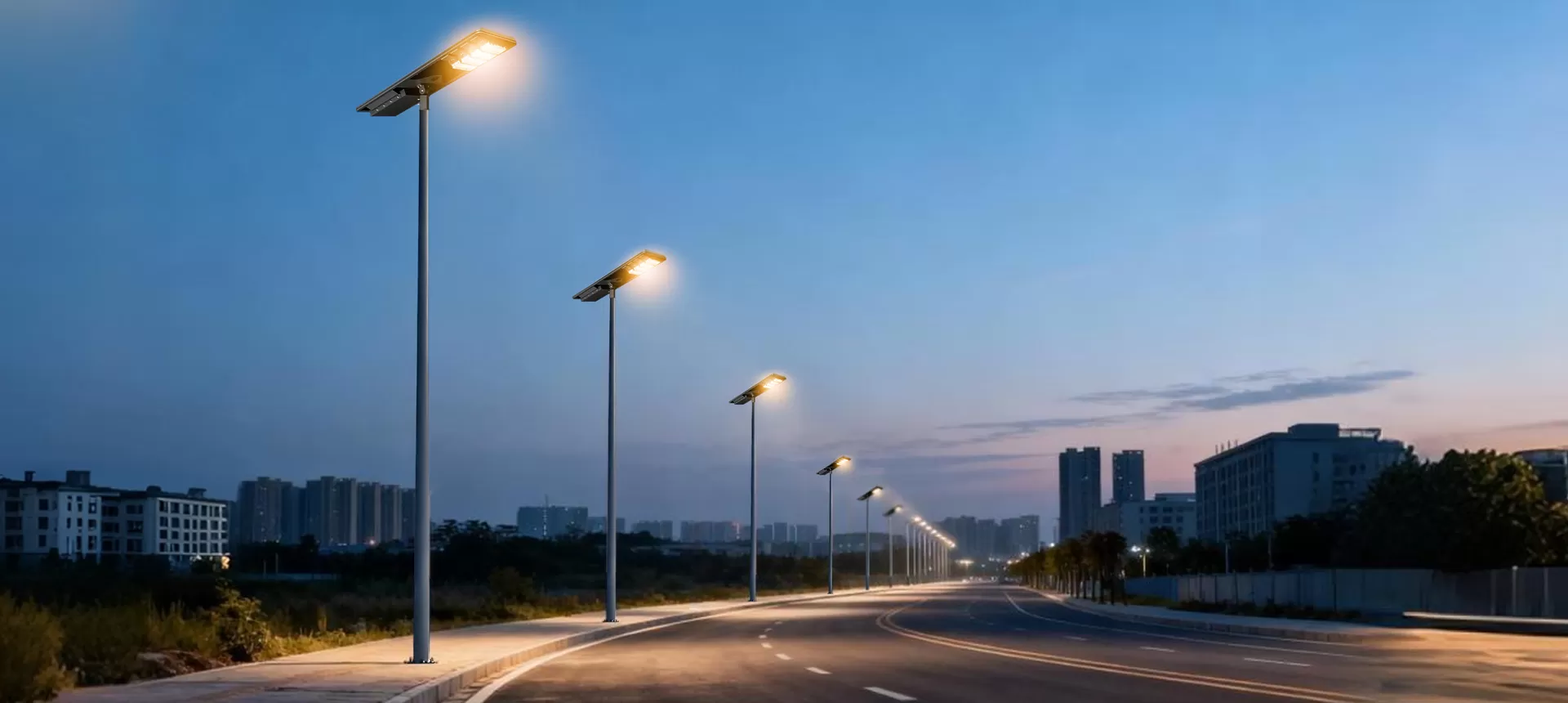 Luz de calle solar inteligente