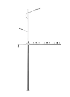 Poste de luz de calle con CCTV