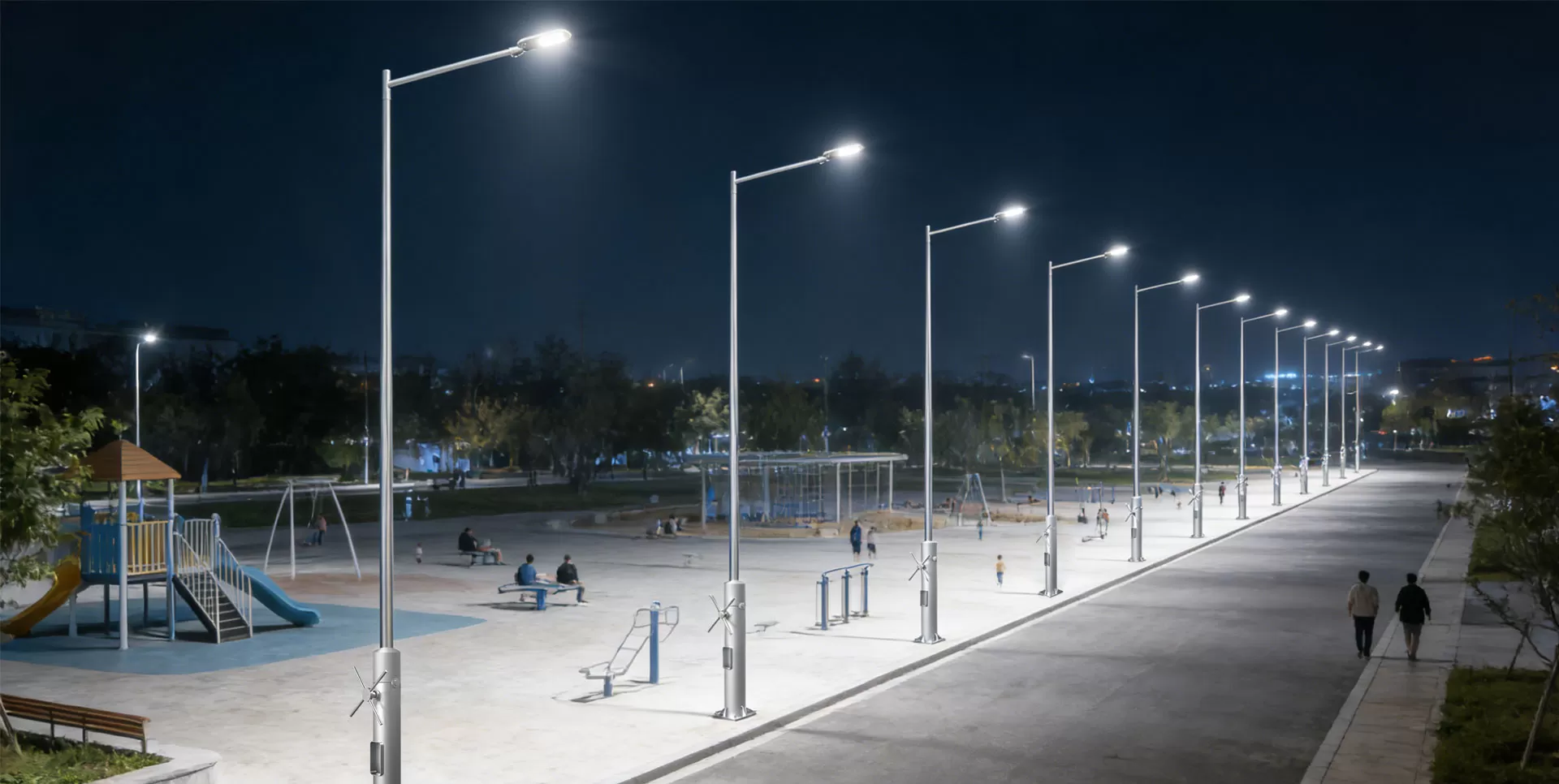 ¿Dónde se necesitan postes de luz plegables?